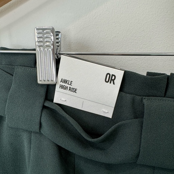 Express Ankle High Rise Green Dress Pants - Picture 7 of 10